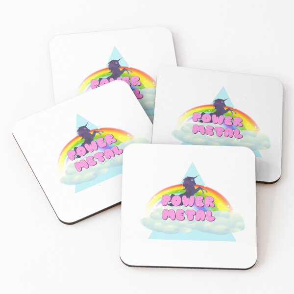 Item preview, POWER METAL RAINBOW UNICORN designed and sold by sherwinc.