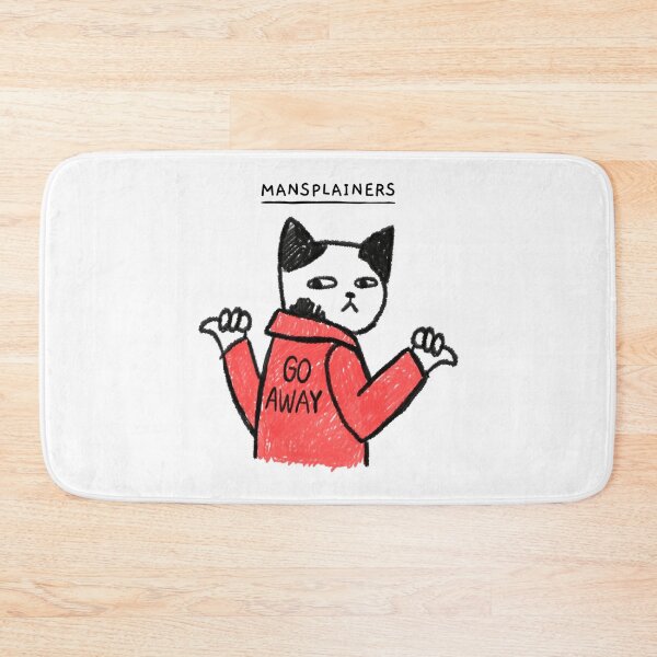 Item preview, Mansplaining - Feminist Cat designed and sold by NoBra-Store.