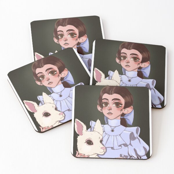 Item preview, A classic portrait of Adela and a deer. designed and sold by xmoshiix.