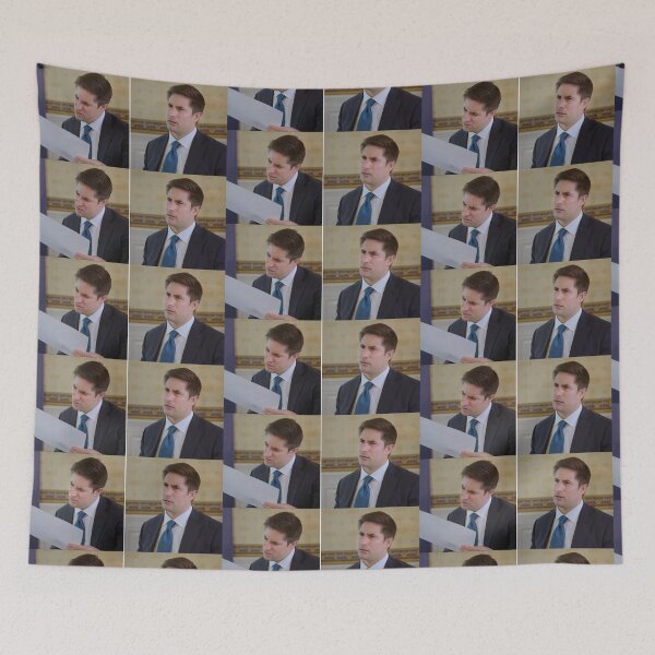 Item preview, Axios Trump Interview Jonathan Swan Reaction Meme designed and sold by cnon626.
