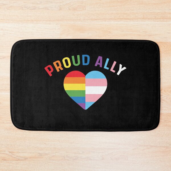 Item preview, Proud Ally LGBT Transgender Heart Pride Trans Flag designed and sold by Queer Pride Shop.