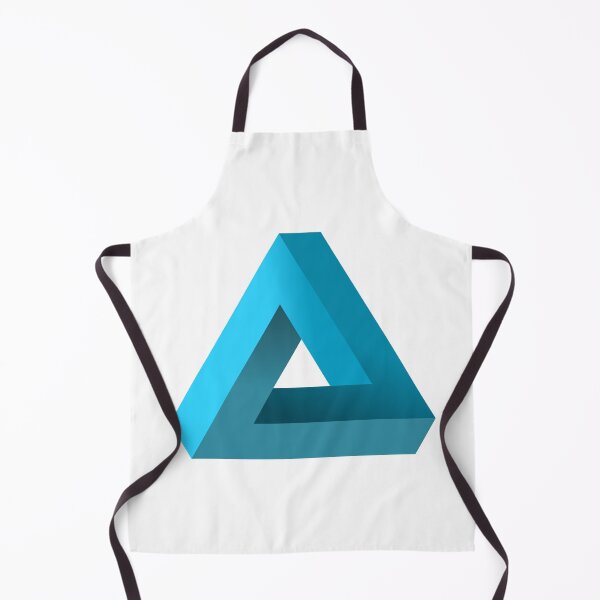 Item preview, Blue Impossible Triangle. Penrose Optical Illusion. designed and sold by TashaVector.