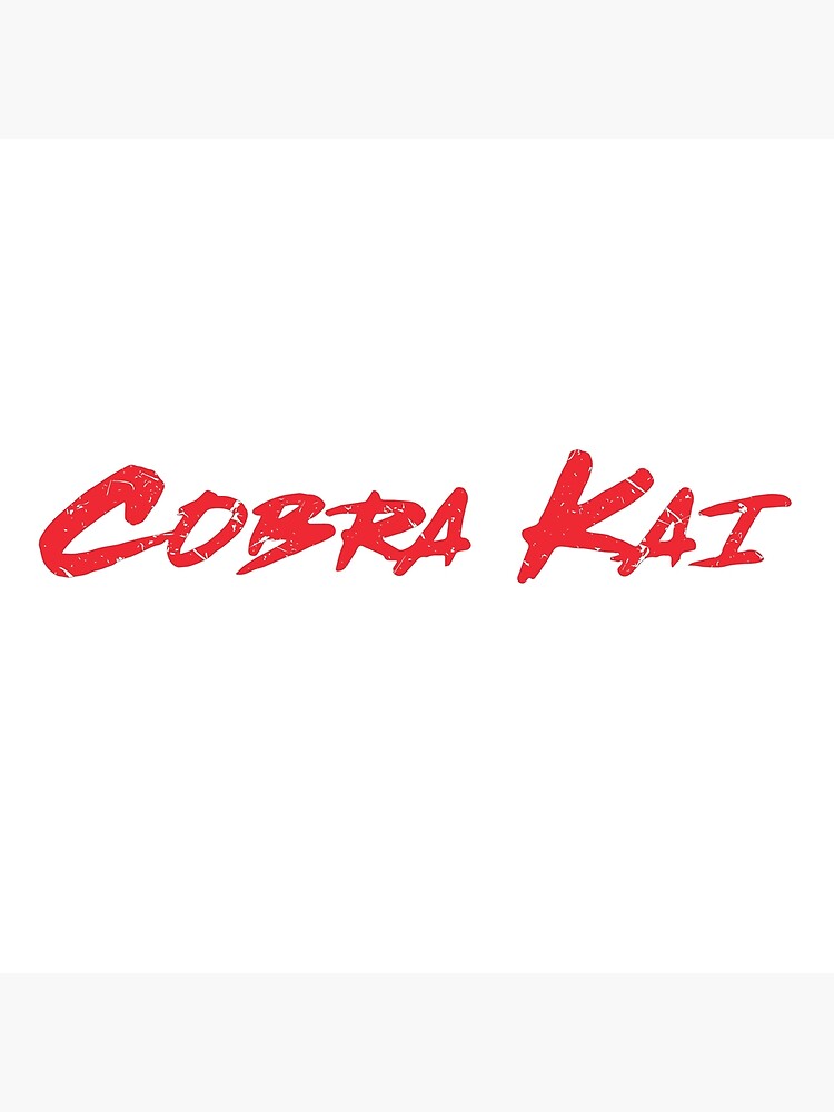 &quot;Cobra Kai text logo&quot; Poster by ByEmil | Redbubble