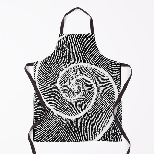 Item preview, Double shell Fibonacci spiral Golden spiral White designed and sold by Pragonette.