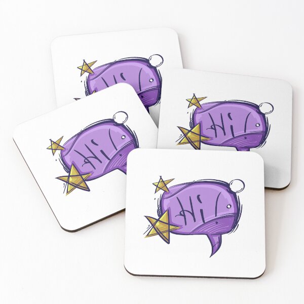 Item preview, Purple Hi Speechbubble designed and sold by MisterGooseShop.