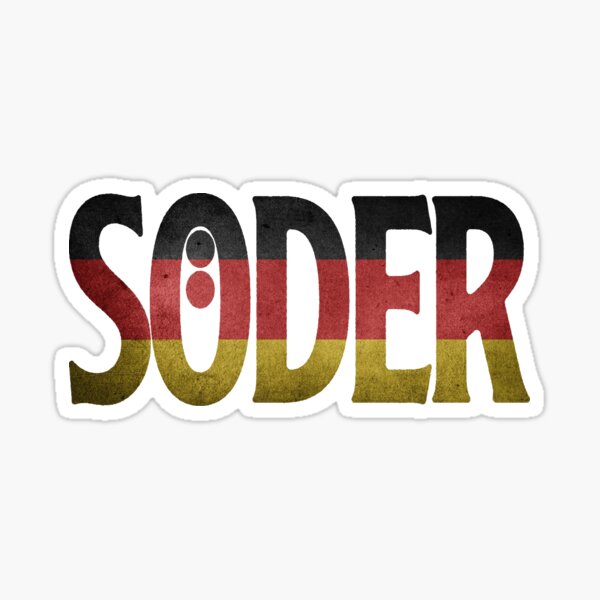 Söder Soeder Soder Flagge Fahne Deutschland CSU CDU Kandidat Bundeskanzler Kanzler Bayern Geschenk Sticker