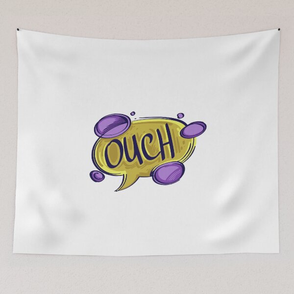 Item preview, Ouch Speechbubble designed and sold by MisterGooseShop.