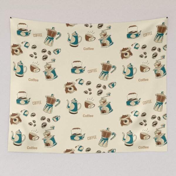 Item preview, Coffee Element Pattern designed and sold by smallcatvn.