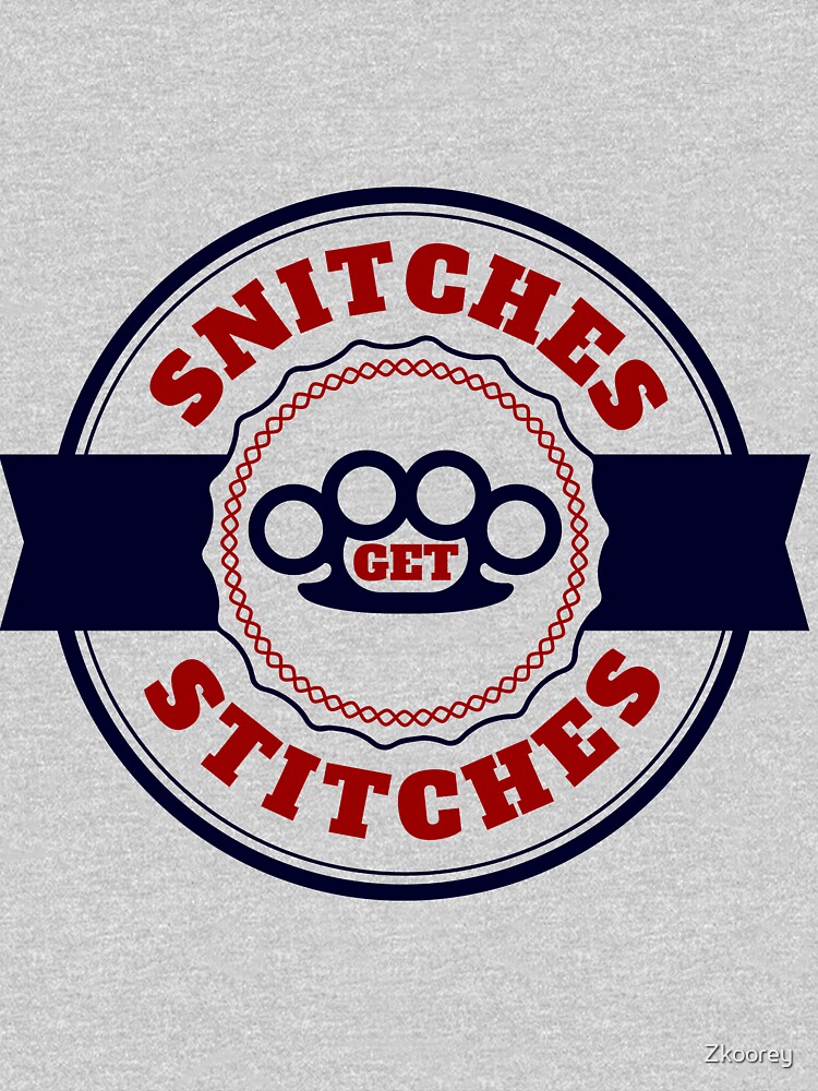 "Snitches Get Stitches Funny Meme Boxer Fight Club Humorous Snitching