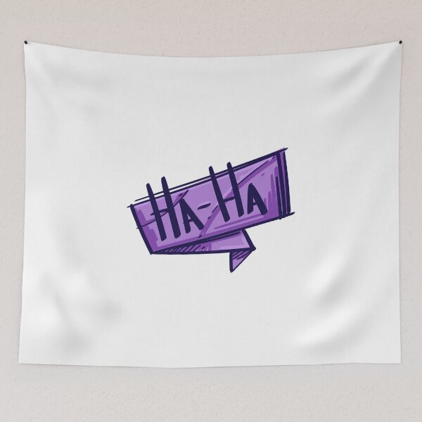 Item preview, HA-HA Purple Speech Bubble designed and sold by MisterGooseShop.