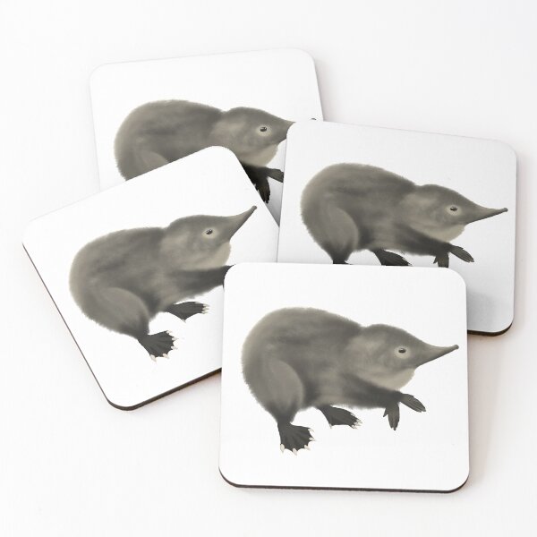 Item preview, Funny desman animal  with a long nose. Drawing  designed and sold by purumArt.