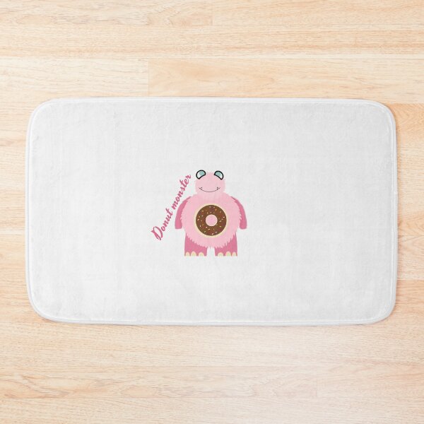 Item preview, cute pink Donut monster designed and sold by Beardeddragon13.