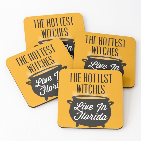 Item preview, The Hottest Witches Live in Florida Halloween Joke designed and sold by AMSonArt.