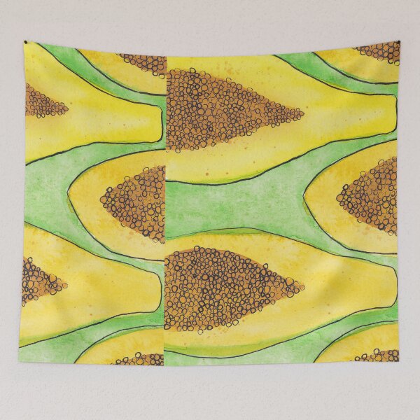 Item preview, Tropical Papaya - Mixed Media designed and sold by MikkiDashDesign.