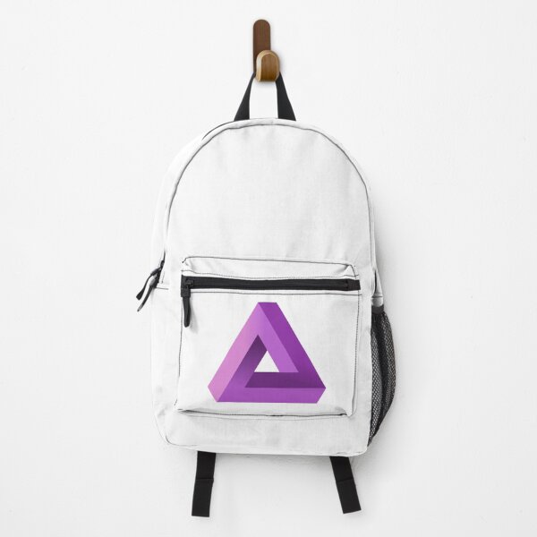 Item preview, Purple Impossible Triangle. Penrose Optical Illusion. designed and sold by TashaVector.
