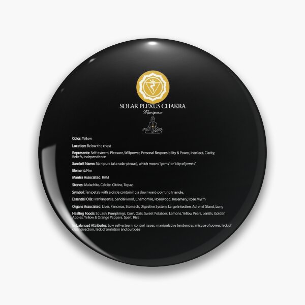 Item preview, Solar Plexus Chakra Chart & Illustration - 55 designed and sold by serenaking.