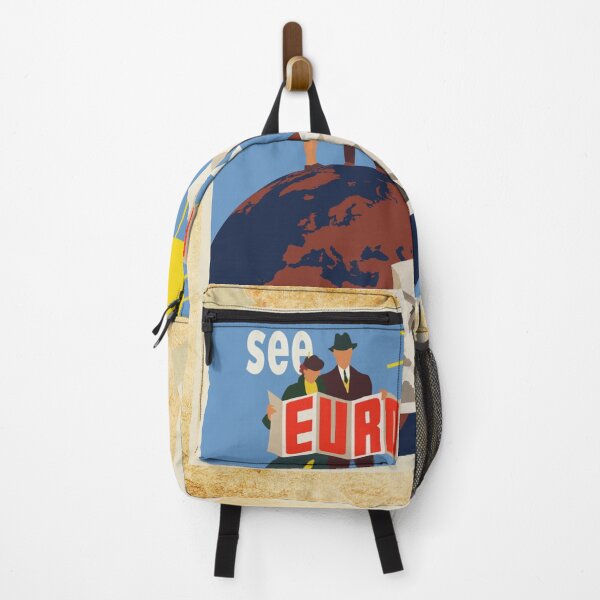 Item preview, Next destination Europe - See Europe Next Vintage retro 70s poster illustration designed and sold by conceptDVS.