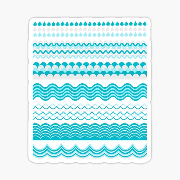 Water Shapes Sticker