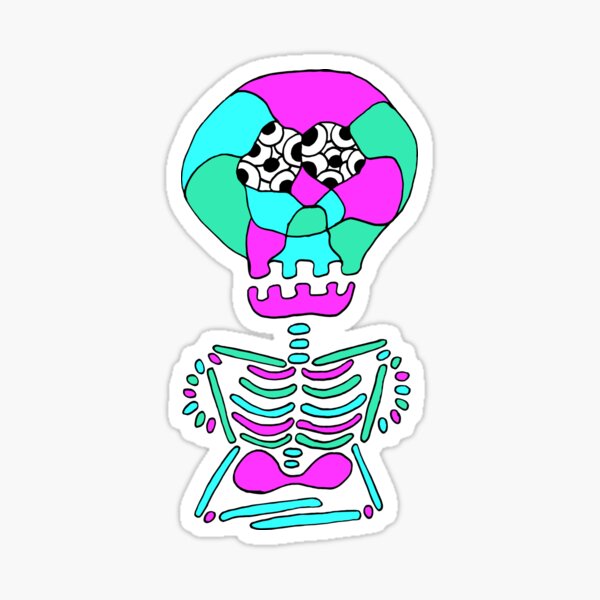 Skeleidoscope Sticker