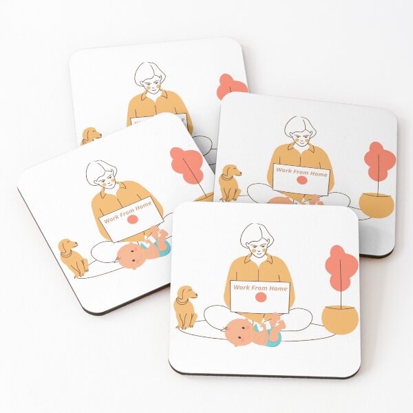 Item preview, Work From Home-Mom designed and sold by Trendytstore.