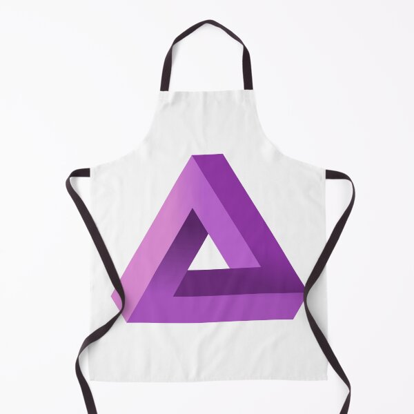 Item preview, Purple Impossible Triangle. Penrose Optical Illusion. designed and sold by TashaVector.