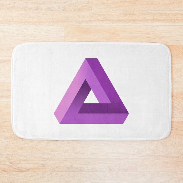 Item preview, Purple Impossible Triangle. Penrose Optical Illusion. designed and sold by TashaVector.