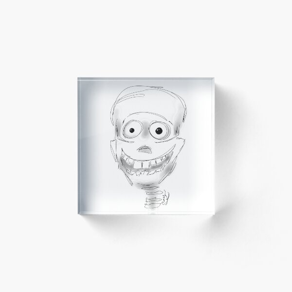 Harry Halloween Skeleton Acrylic Block