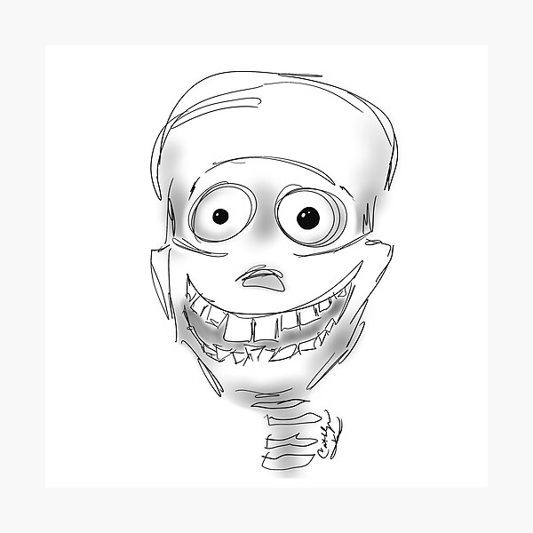Harry Halloween Skeleton Photographic Print
