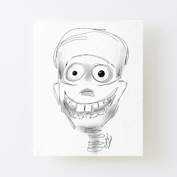 Harry Halloween Skeleton Canvas Mounted Print