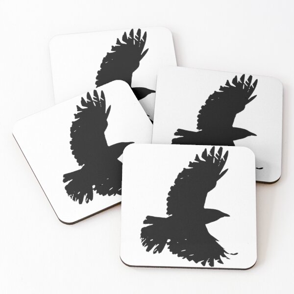 Item preview, Crow in Flight Silhouette One designed and sold by HeadBlaze.