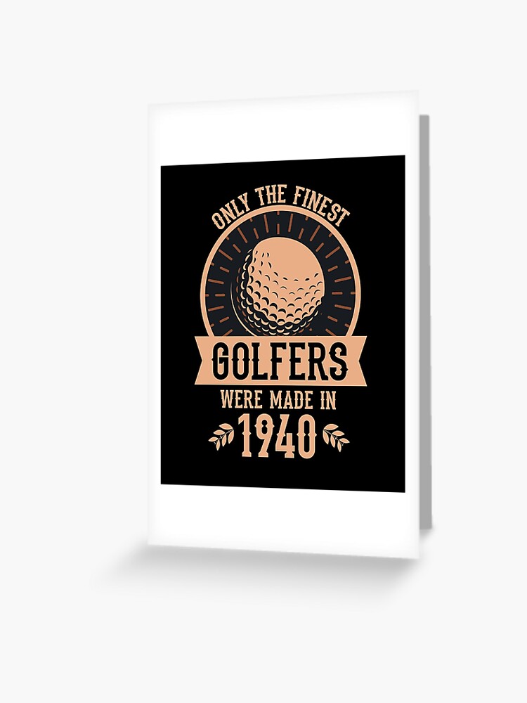 Grußkarte mit Golfer Golfspieler 80. Geburtstag Geschenk von Ibu83
