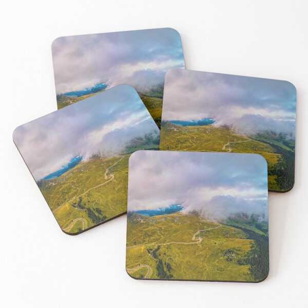 Item preview, Transalpina road, panoramic aerial view, the highest road in Romania designed and sold by Ana Cristina Fluieras.