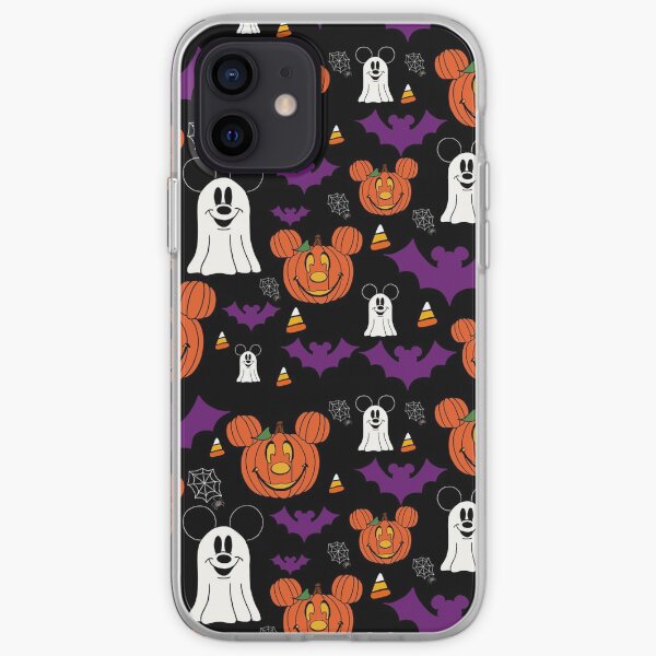 Halloween Mouse Purple & Black iPhone Soft Case