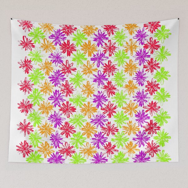 Item preview, Pattern: Colored flowers, decorative design designed and sold by Stéphane  Thirion.