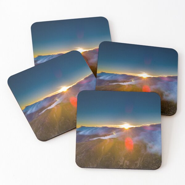 Item preview, Amazing colored sunset sky above the mountains and above the clouds in Romania on Transafagarasan road designed and sold by Ana Cristina Fluieras.