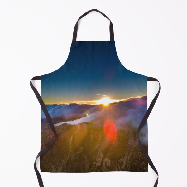 Item preview, Amazing colored sunset sky above the mountains and above the clouds in Romania on Transafagarasan road designed and sold by Ana Cristina Fluieras.
