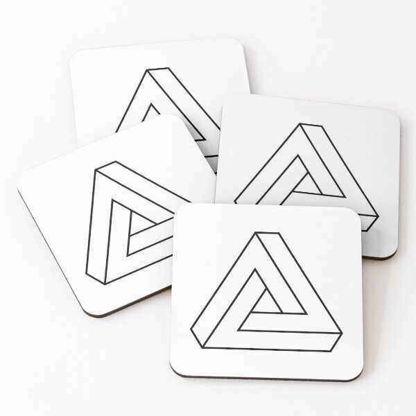 Item preview, Impossible triangle outline. Penrose optical illusion. designed and sold by TashaVector.
