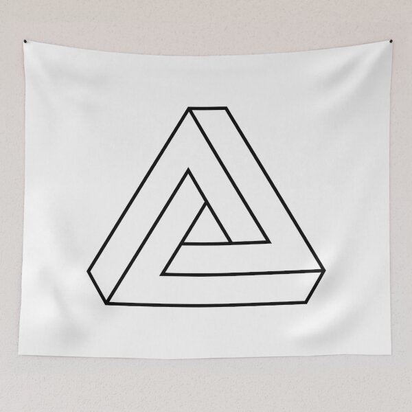 Item preview, Impossible triangle outline. Penrose optical illusion. designed and sold by TashaVector.