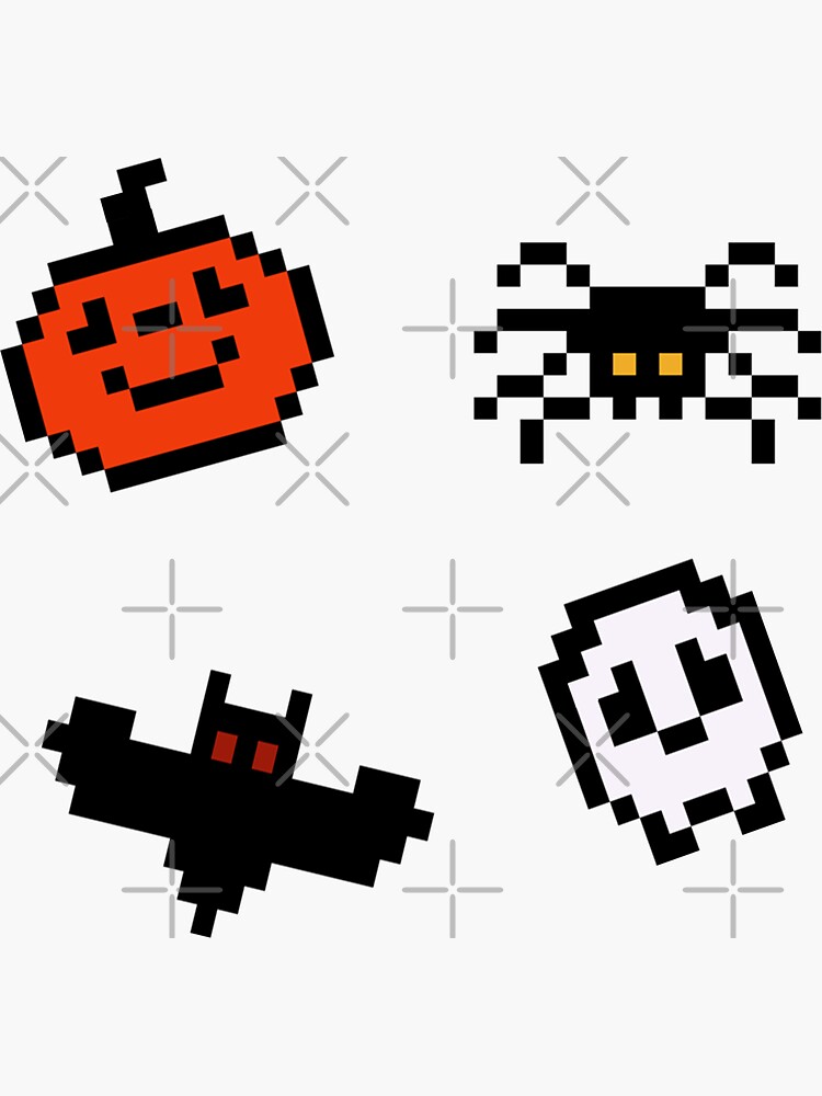 Pixel Halloween Pattern Pillows | LookHUMAN