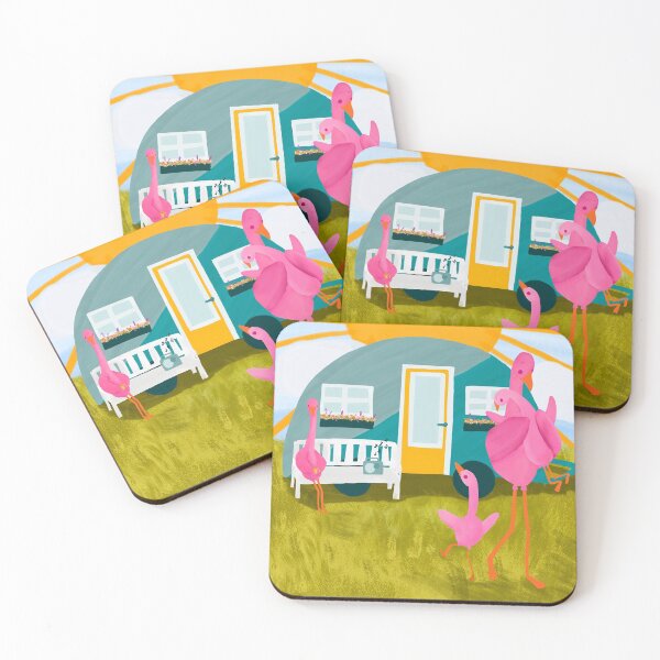 Item preview, Famingo Camping and Dancing designed and sold by JenaWDesigns.