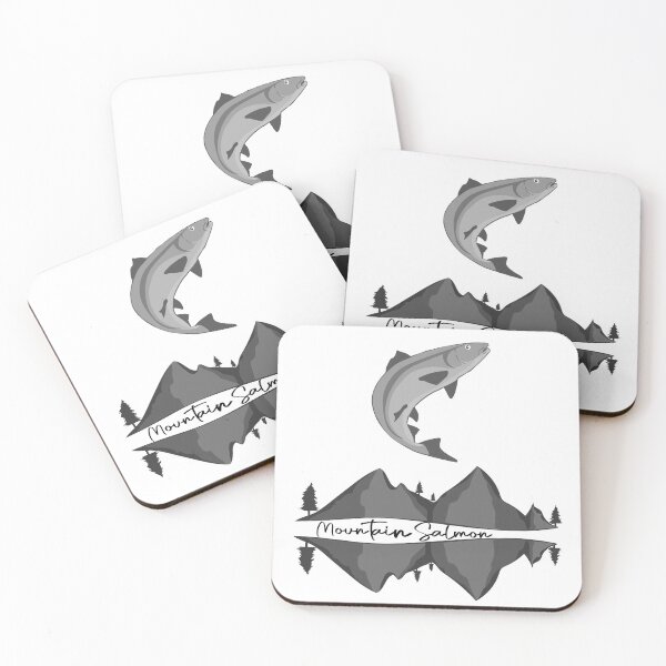 Item preview, salmon jumping on the Mountain  designed and sold by DearDesign.