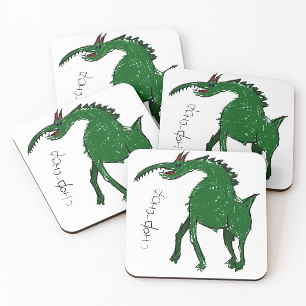 Item preview, Funny green dinosaur in a hurry  designed and sold by purumArt.