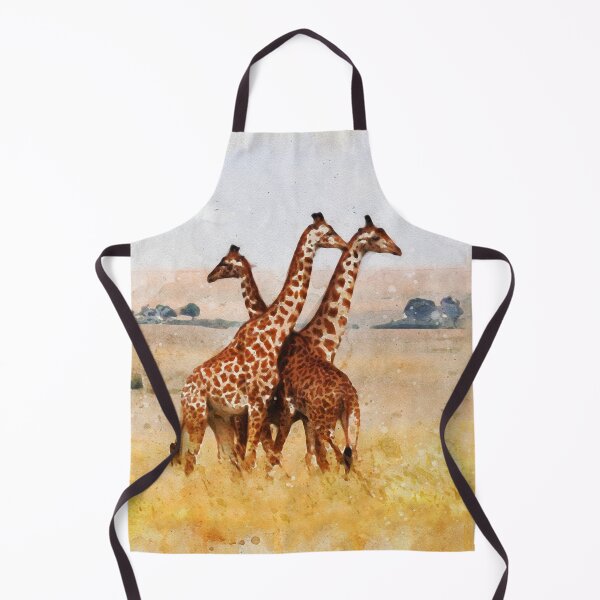 Item preview, giraffe family_watercolor painting designed and sold by shokA Design.