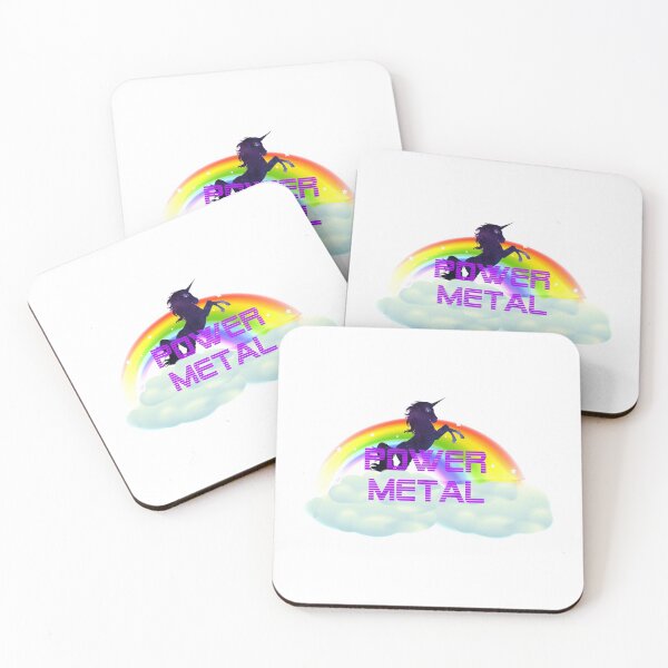 Item preview, POWER METAL SPACE UNICORN AND RAINBOW designed and sold by sherwinc.