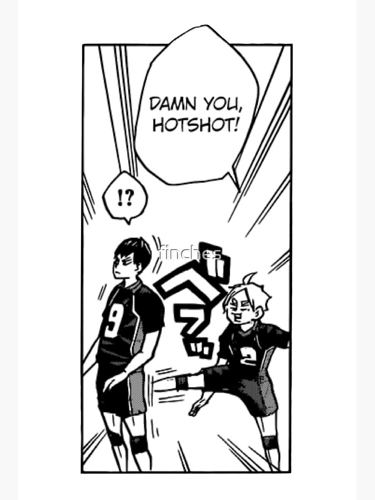 Kageyama and Sugawara Manga Panel Art Board Print for Sale by finches