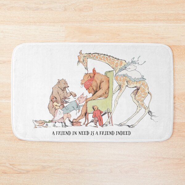 Item preview, A Friend in Need: Animal buddies rally around a sick lion. designed and sold by ebrawne.