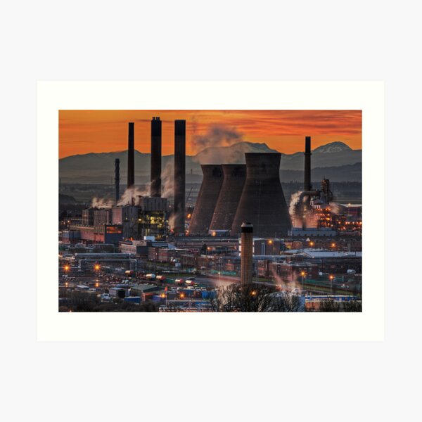Grangemouth Refinery (3) Art Print