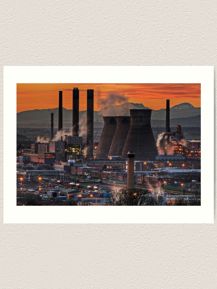 Alternate view of Grangemouth Refinery (3) Art Print