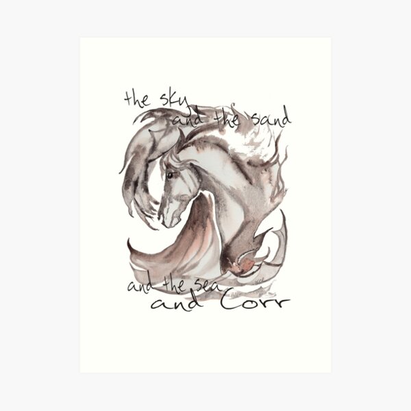 the sky and the sand and the sea and Art Print