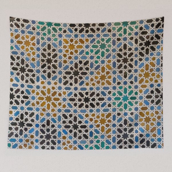 Item preview, Intricate Andalusian Tilework - Geometrically Patterned Multicolored Arabesques designed and sold by Georgia Mizuleva.